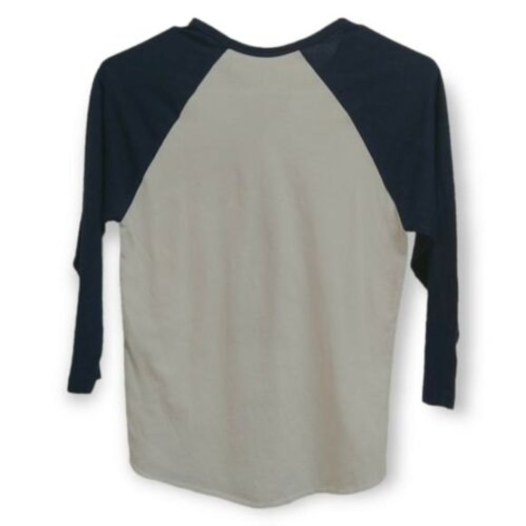 RIOT SOCIETY Elephant Raglan Graphic T-Shirt Women's Small Black Pen Navy *READ* - Picture 3 of 10